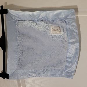 Little Giraffe blue chenille blanket 14" x 14"